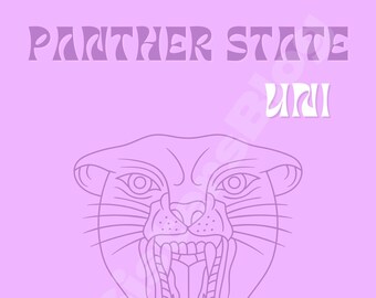 University of Northern Iowa, Panther State Printable Wall Art, DIGITAL DOWNLOAD