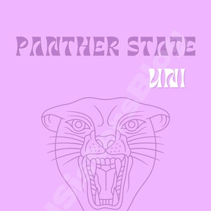 University of Northern Iowa, Panther State Printable Wall Art, DIGITAL DOWNLOAD