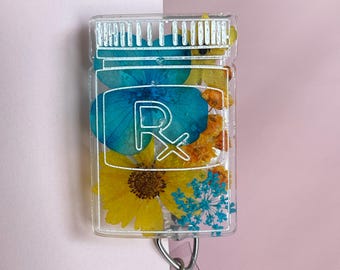 Carrete de credencial de frasco de pastillas, carrete de credencial de técnico de farmacia, carrete de credencial de enfermería, carretes de credencial de enfermera