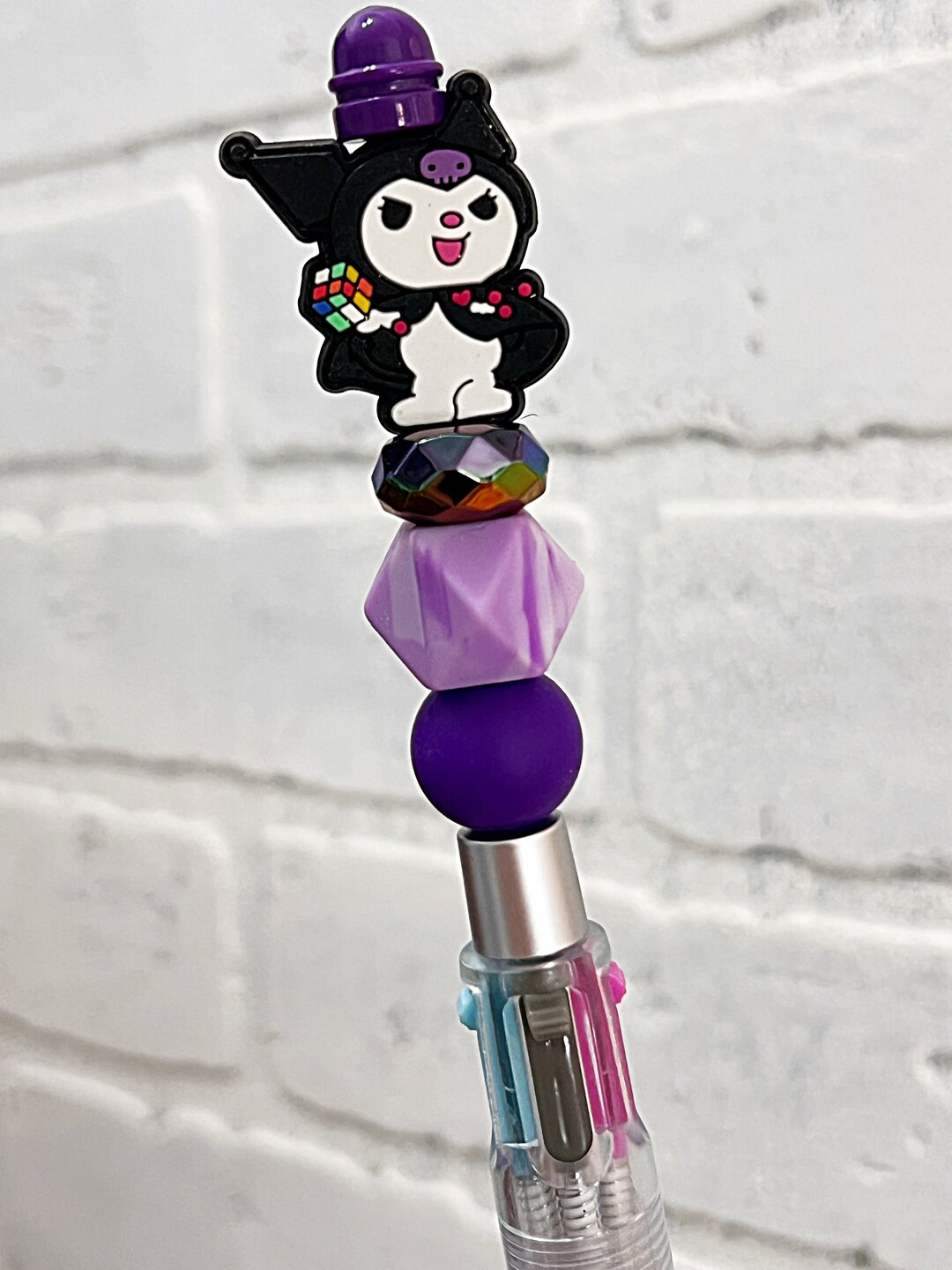 Ballpoint Novelty Pen Big Bead Fashion Pen Multicolor Fun Pen Etsy