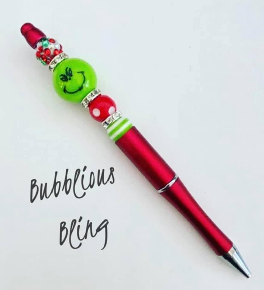 Silicone Beaded Pen, Customized Silicone Pen, Cute Work Pens, Women's Pens,  Gift, Christmas Pen, Beaded Pens, Personalized, Christmas Gift, 