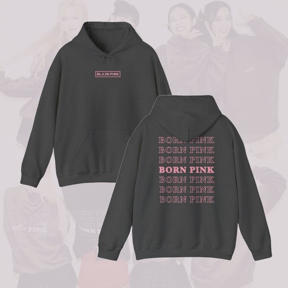 Black pink hoodie kpop outlet