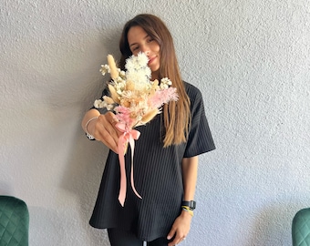 Boho Dried Flower Bouquet | Flower Home Decor | Bridesmaid Bouquet | Rustic Wedding Gifts | Flower Girl Bouquet | Guest Favors | Bud Vase
