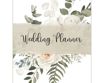 Complete WEDDING PLANNER- 12-month pages - over 50 weekly pages OCD planner Girlfriend Planner Cute Gift Christmas Gift