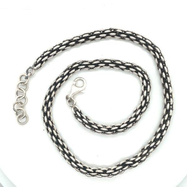 Artisan Made Sterling Silver Thick Round 19 Inch Chain - Etsy