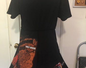 Harley davidson shirt dress hotsell