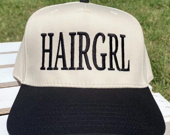 Gorra bordada HAIRGRL, gorra bordada Hair Girl, gorra para el cabello de todas las chicas guapas, gorra bordada SKINGRL, gorra bordada Skin Girl