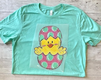 Easter Chick Tee, Easter Chick Bella Canvas Tee, Easter Tee, Easter Bella Canvas Tee