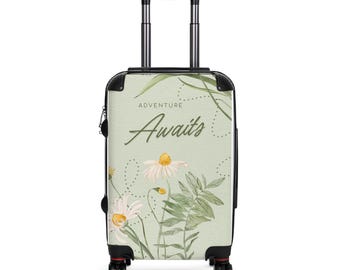 Adventure Awaits Suitcase, Adventure Awaits Floral Suitcase, Floral Suitcase, Adventure Awaits Rolling Suitcase, Floral Rolling Suitcase