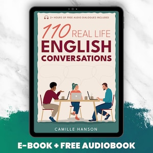 110 Real Life English Conversations E-Book + Audio English Dialogues - For ESL Teachers & Learners