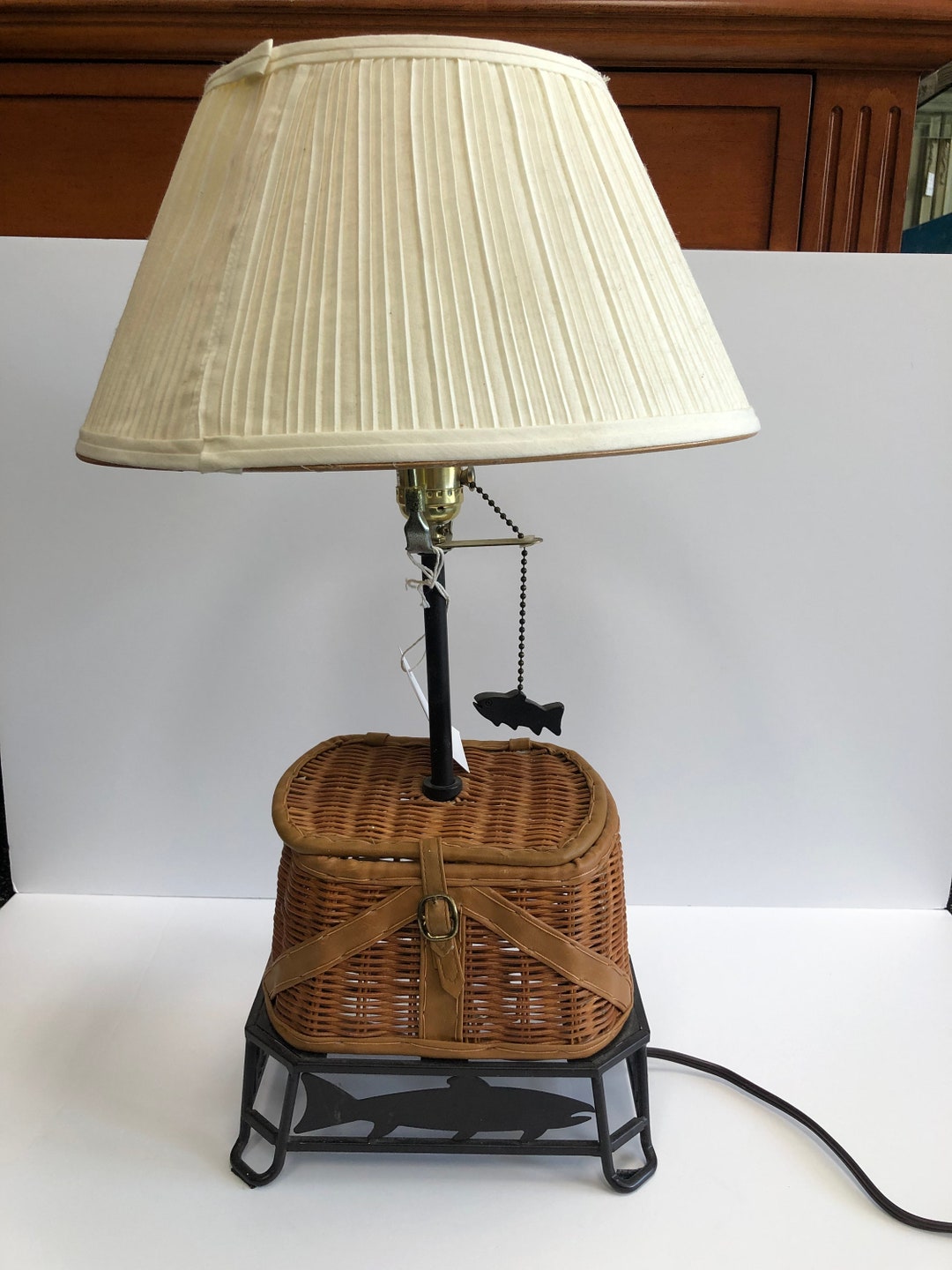 Fish Basket Lamp Etsy
