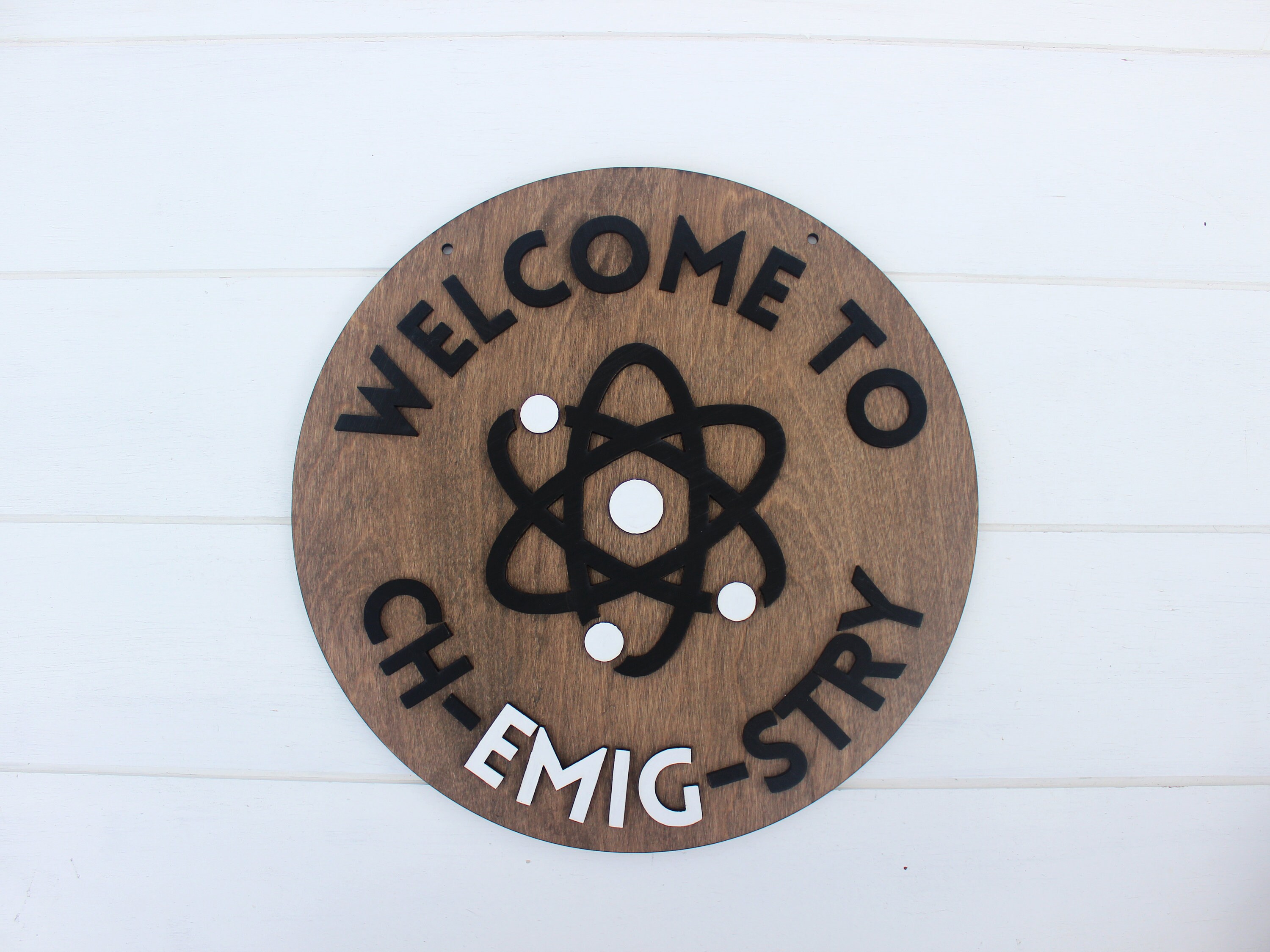 Science Teacher Custom Gift Laser Cut Sign 3D Lettering Etsy