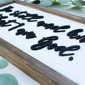 Be Still And Know That I Am God Framed 3D Lettering Wooden Bible Verse Sign Rustic Farmhouse Scripture Nursery Bedroom Laser cut Psalm 46 10