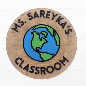 History Geography Social Studies Teacher Custom Gift Laser Cut Sign 3D Lettering Classroom Door Decor Hanger Tutor Gift End of Year Gifts