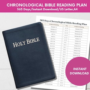 Plano de Leitura Cronológica da Bíblia: Rastreador de 365 Dias (Download Digital)