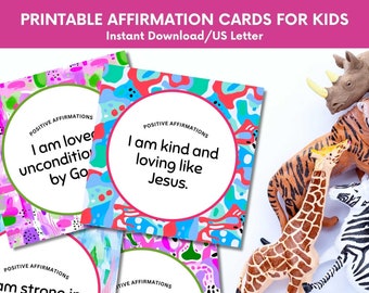 Printable Affirmation Cards for Kids: Lunchbox Notes (PDF)