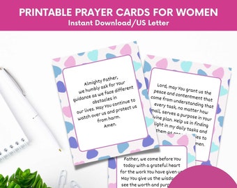 52 Printable Scripture Prayer Cards: Christian Women (PDF)