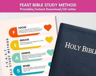 FEAST Bible Study Printable: Christian Scripture Guide (Digital Download)