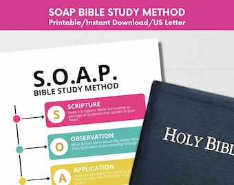 Modello di studio biblico SOAP: diario delle Scritture (download digitale)