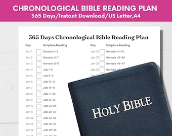 Chronologischer Bibelleseplan: 365-Tage-Tracker (Digitaler Download)