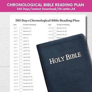 Plano de Leitura Cronológica da Bíblia: Rastreador de 365 Dias (Download Digital)