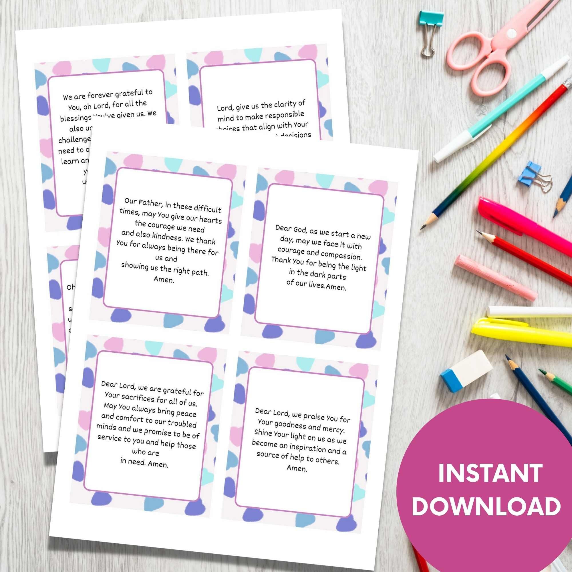 52 Printable Scripture Prayer Card Setchristian Women - Etsy
