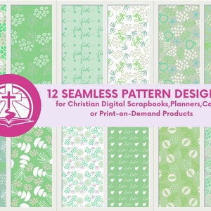 Natur Grün Abstraktes Boho Nahtloses Design Muster Notizbuch Cover,Christliche digitale Papierpackungen,Print on Demand Designs,Digitale Scrapbooking