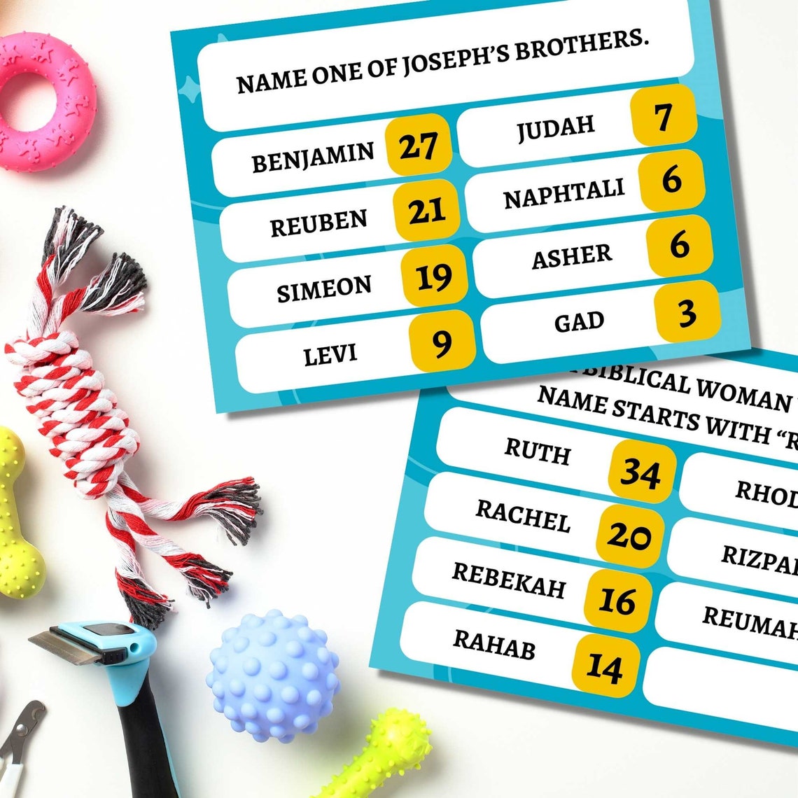 56 Printable Bible Feud Game Cards for Family Night,christian Church ...