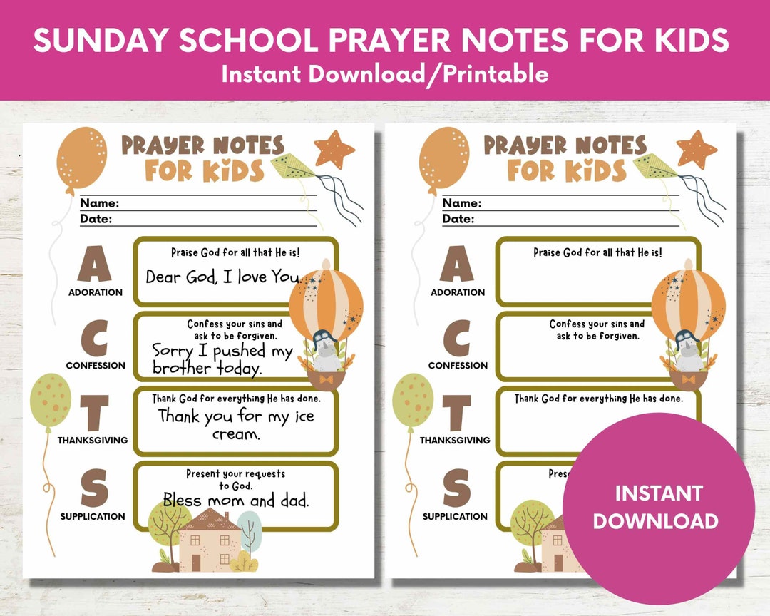Prayer Points For Sunday School Teachers