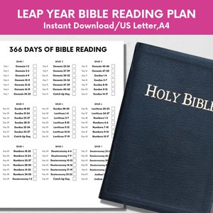 Leap Year Bible Reading Plan: 366 Days (Digital Download)