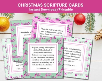 Cartes bibliques de Noël : étiquettes-cadeaux chrétiennes (imprimables)