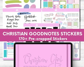 Christian Goodnotes Planner Stickers: Digital Sticker Book Bundle (170+ PNG)