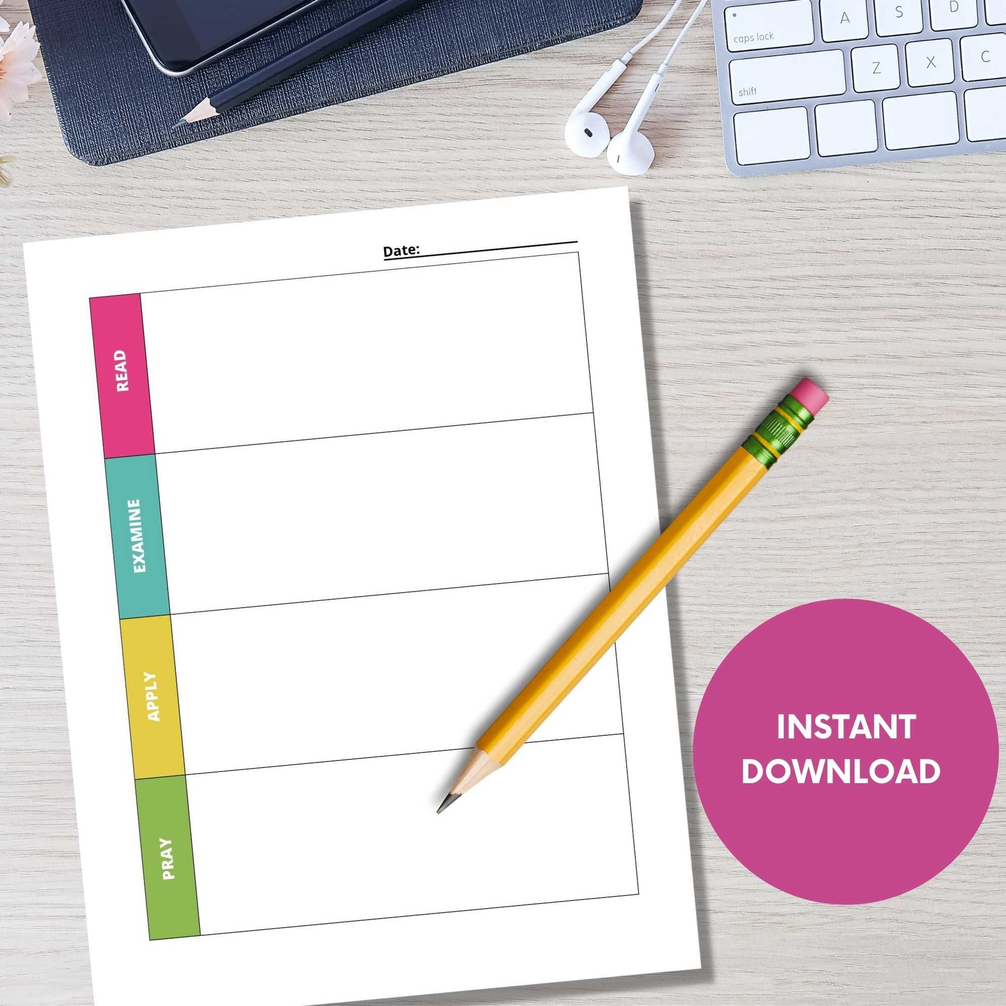 REAP Bible Study Method Printable: Scripture Journaling Guide (PDF) - Etsy