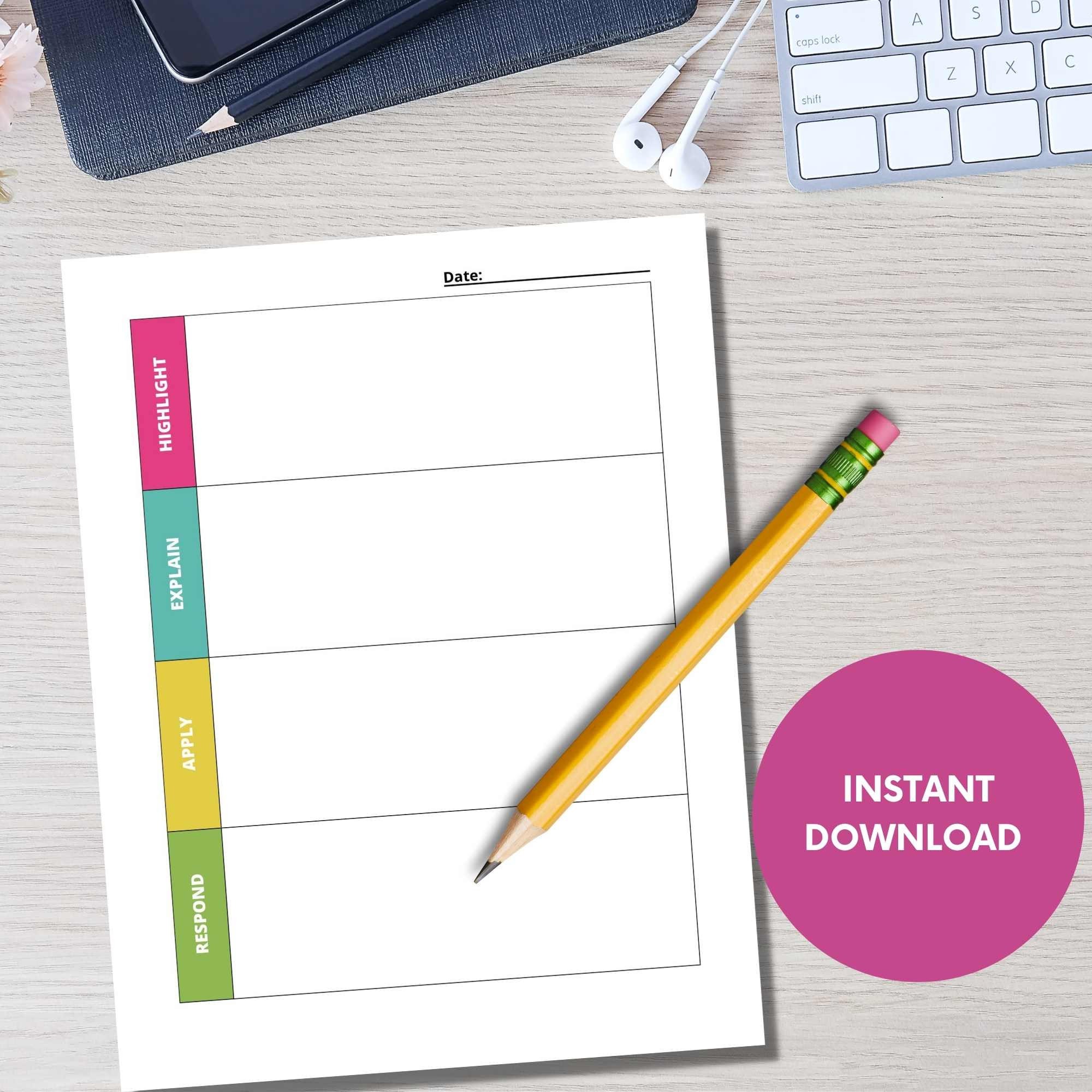 Printable HEAR Bible Study Tool for Beginners,christian Devotional ...