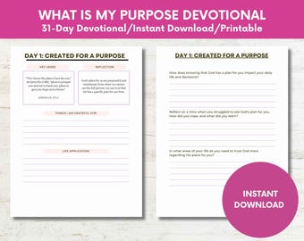 31-Day Christian Devotional for Women: Discover Your Purpose (Instant Download)