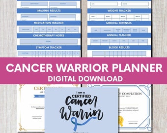 Colon Cancer Planner: Medical Tracker, Survivor Gift (Digital Download)