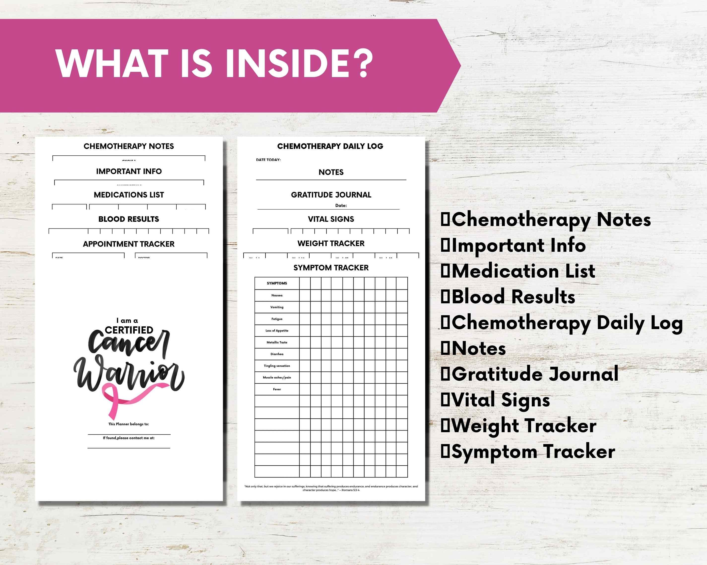 Printable Cancer Journal for Cancer Warriors,breast Cancer Gift Idea ...