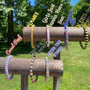 Clay Heishi Bead bracelets, clay bracelet, beaded bracelet