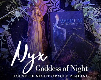 House of Night Intuitive Oracle Reading with Nyx Goddess of Night 24-48 hour delivery