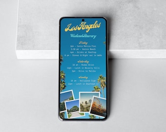 Los Angeles Itinerary | Digital Los Angeles Travel Template | Instant Download LA Itinerary | Los Angeles California Itinerary |Los Angeles