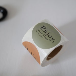 Sticker für Geschenke | HELLO | ENJOY |   Geschenkaufkleber