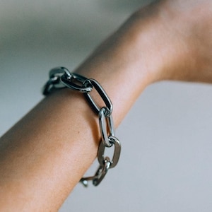 Silver Chunky Chain Bracelet