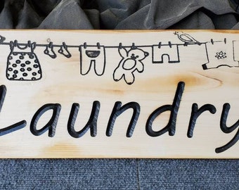 Cute Laundry Sign - Etsy