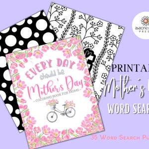 Mother&#39;s Day Word Search Printable, Wordsearch Mothers Day, Mom Word Search, Wordsearch Printable, Wordsearch Puzzle, Wordsearches