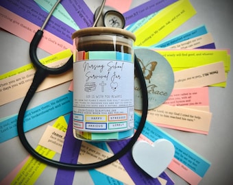 NURSING SCHOOL GIFT, Bible verses for nursing students, stress management, scriptures for encouragement, Nursing Student Gift, college gift