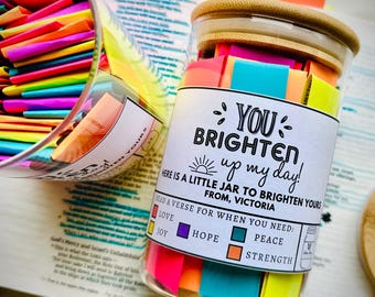 Happy Jar, Inspirational Bible Verse Gift, Encouragement Present