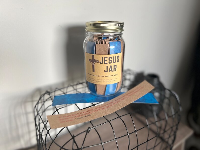 Jesus Jar Bible Verse Jar on Words of Jesus Encouragement Etsy