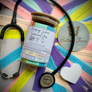 NURSING SCHOOL GIFT, Bible verses for nursing students, stress management, scriptures for encouragement, Nursing Student Gift, college gift image 2