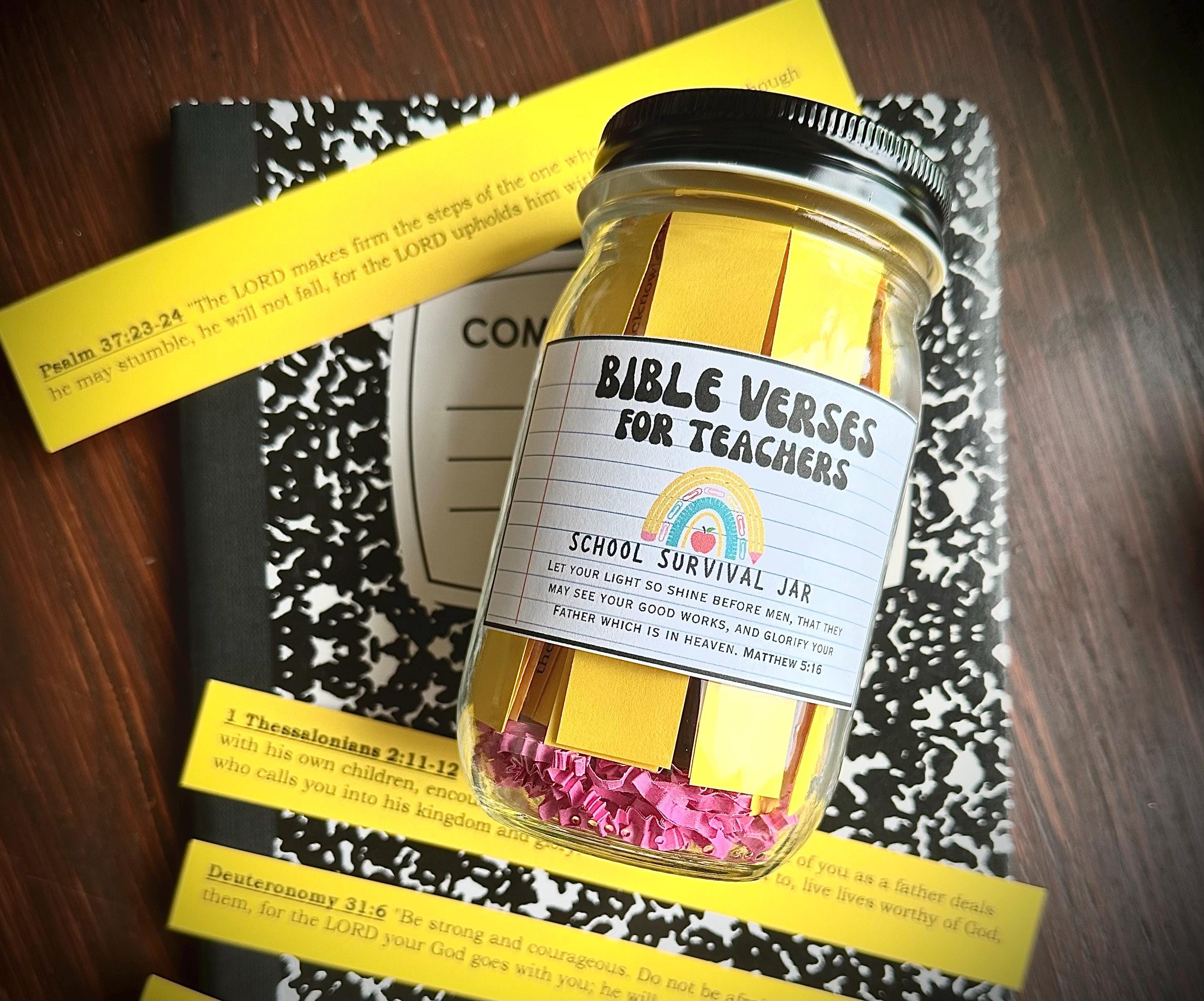 Teacher Gift Jar, Back to school, school year encouragement, Meet the teacher, teacher appreciation,  Teacher Christmas Birthday Gift