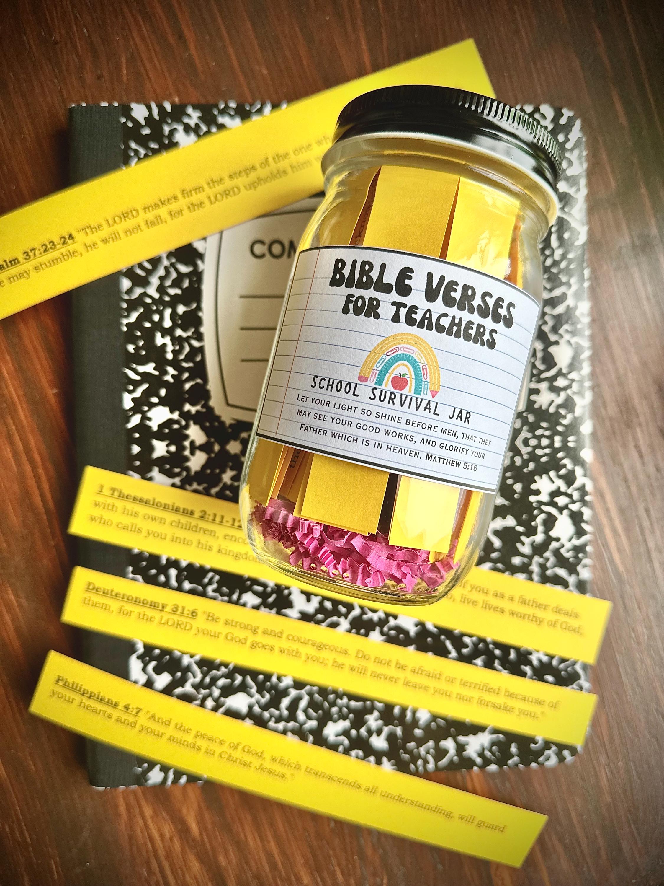 Teacher Gift Jar, Back to school, school year encouragement, Meet the teacher, teacher appreciation,  Teacher Christmas Birthday Gift
